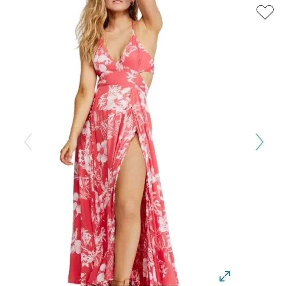 NWT Free People Lille Printed Maxi Dress